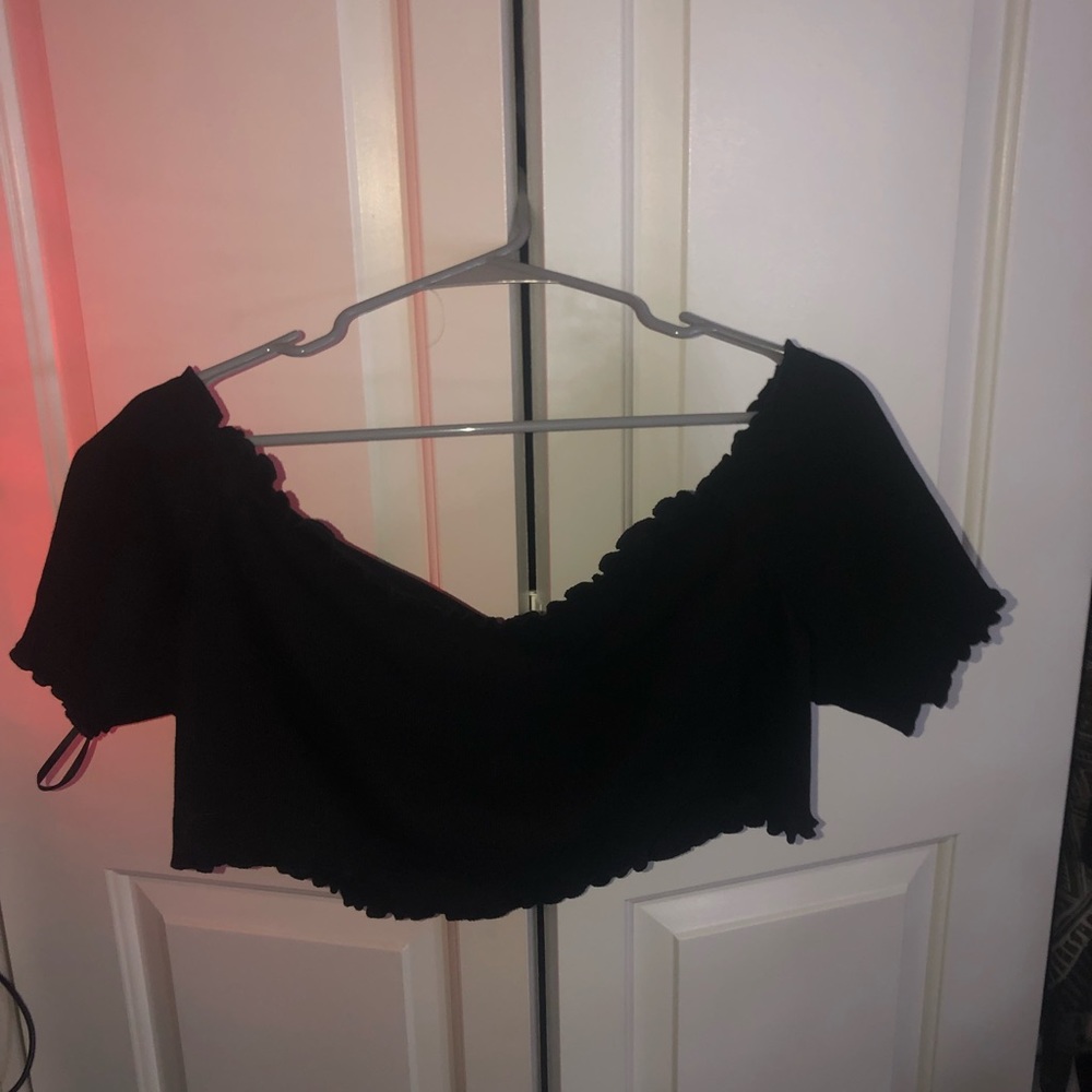 Black Crop Top Shein